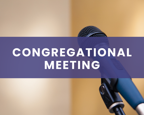 Congregational Meeting Graphic